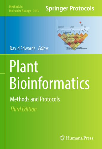 Plant Bioinformatics Methods and Protocols 3rd Edition
