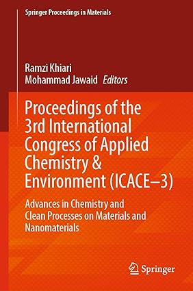 Proceedings of the 3rd International Congress of Applied Chemistry & Environment