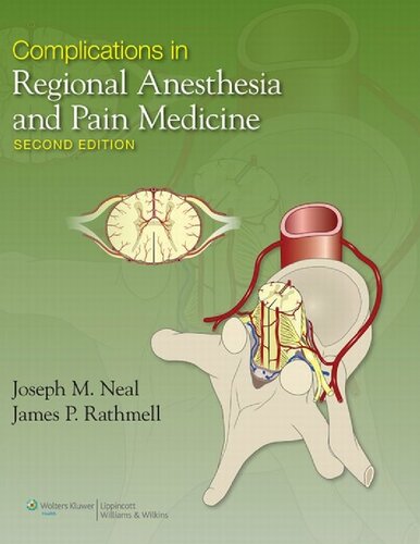 Complications in Regional Anesthesia And Pain Medicine 2nd Edition