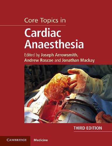 Core Topics in Cardiac Anaesthesia 3rd Ed
